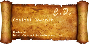Czeizel Dominik névjegykártya